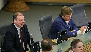 Saulius Skvernelis ir Ramūnas Karbauskis