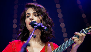Katie Melua koncerto Trakų pilyje akimirka
