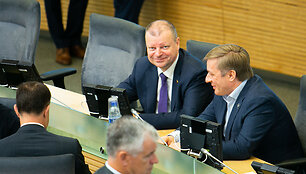 Saulius Skvernelis ir Ramūnas Karbauskis