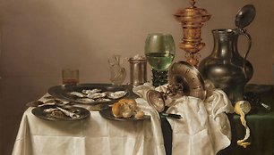 Natiurmortas su auksiniu puodeliu. Willem Claesz, Heda 1635