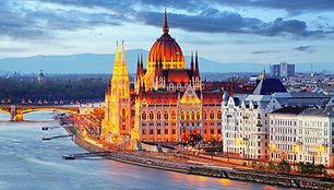 Vengrijos parlamento rūmai. Budapeštas