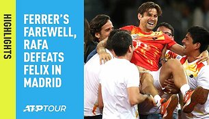Ketvirtoji ATP diena Madride: Rafos pergalė ir D.Ferrero paskutinysis mačas
