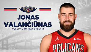 Jonas Valančiūnas oficialiai tapo „New Orleans Pelicans“ nariu