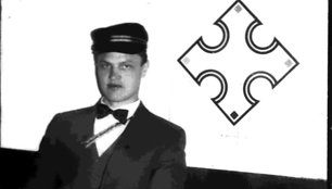Filisteris Algirdas Jokubauskas-Mažylis.  Iš pradžių korporacija turėjo vos vieną kepurėlę, su kuria fotografavosi visi korporantai.