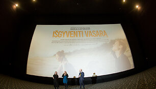 Filmo &bdquo;I&scaron;gyventi vasarą&ldquo; pristatymo akimirkos