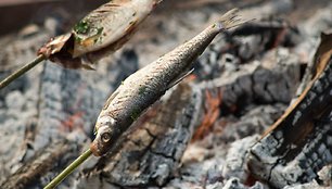 Neringa vilioja ant laužo kepta žuvimi – savaitgalį rengiamos tradicinės „Žiobrinės“