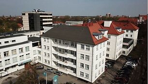 Respublikinės Klaipėdos ligoninės pastatų kompleksas pastatytas pagal tarpukario architekto Romano Steikūno projektą.