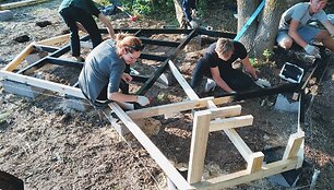 "Keliaujančios architektūros dirbtuvės" apsilankė Darūsni&scaron;kyje