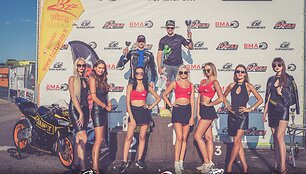 Supersport klasės prizininkai Paulius Lubas Mantas Urmonas