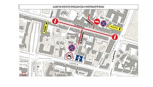 Filmavimo metu sostinės centre laikini eismo ribojimai 
