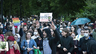 Maskvoje vykęs protestas prie&scaron; V.Putiną