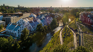 Panorama of the Vilnius' Paupys