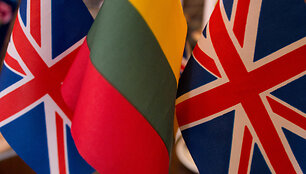 Lithuanian and British flags
