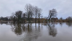 Potvynis Priekulėje