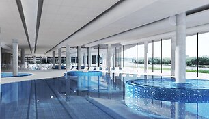 Naujo vandens sporto centro Kaune vizualizacijos