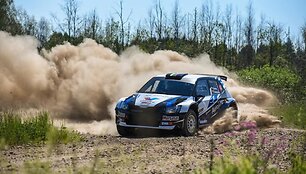 V. &Scaron;vedo ir Ž. Sakalausko &Scaron;koda Fabia R5