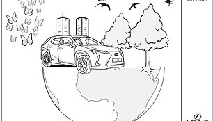 Lexus&ldquo; sukurta spalvinimo knygelė