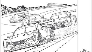 Lexus&ldquo; sukurta spalvinimo knygelė