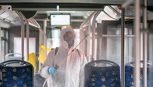 Vie&scaron;ojo transporto dezinfekcija Vilniuje