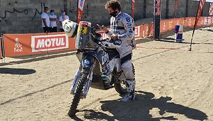Pirmasis Dakaro greičio ruožas: fini&scaron;uoja motociklininkai