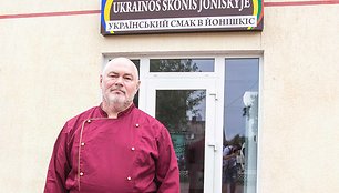 Nauja kavinė „Ukrainos skonis Joniškyje“ akimirka
