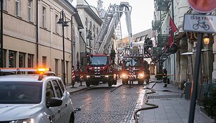 Patalpų vir&scaron; &bdquo;La Birra&ldquo; užeigos gaisras Vilniuje