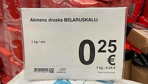 „Belaruskalij“ druska Lietuvos parduotuvėje