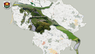 Ventos Regioninio Parko žemėlapis