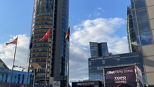 Futbolo fanų zona Europos aik&scaron;tėje Vilniuje