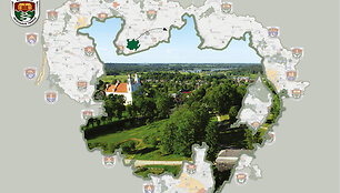 Kurtuvėnų regioninio parko žemėlapis
