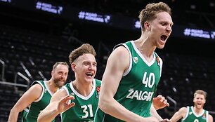 Žalgiriečių pergalingos emocijos