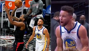 Stephenas Curry ir „Warriors“ buvo sutriuškinti Los Andžele