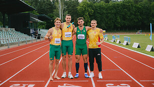 I&scaron; kairės: Kostas Skrabulis, Gediminas Truskauskas, Kristupas Seikauskas, Adas Dambrauskas