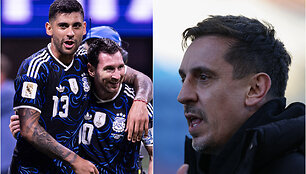 Argentinos futbolininkai ir Gary Neville'as