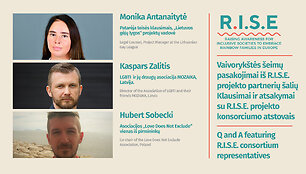 Klausimai ir atsakymai su R.I.S.E.projekto atstovais (anglų k.)
