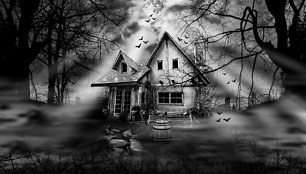 Haunted house Black and White Photography