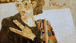 Egonas Schiele &bdquo;Selbstbildnis&ldquo; 1911 metai