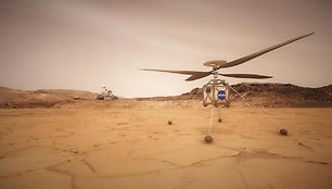 helikopteris skrydžiui Marse