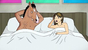 Kadras i&scaron; animacinio serialo BoJack Horseman