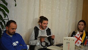 Giorgis &Scaron;onija, Nika La&scaron;chija, Greta Ambrazaitė