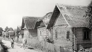 Po&scaron;konių kaimas  1951. Fot. Vacys Milius
