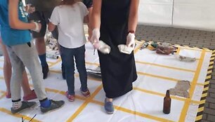 Žygio pėsčiomis &bdquo;Už &scaron;varią Lietuvą!&ldquo; akimirkos