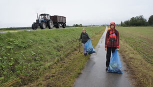 Žygio pėsčiomis &bdquo;Už &scaron;varią Lietuvą!&ldquo; akimirkos