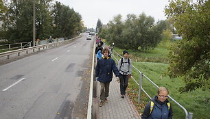 Žygio pėsčiomis &bdquo;Už &scaron;varią Lietuvą!&ldquo; akimirkos