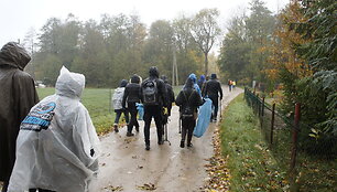 Žygio pėsčiomis &bdquo;Už &scaron;varią Lietuvą!&ldquo; akimirkos