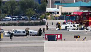 Las Vegaso oro uoste susidūrė du lengvieji lėktuvai – žuvo 4 žmonės