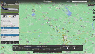 flightradar24-suduzes-privatus-lektuvas-dingo-is-zemelapio