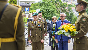 Pagerbimo ceremonija žuvusiems kariams už Tėvynę
