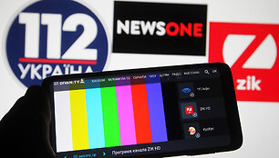 Ukrainoje uždrausti kanalai &bdquo;112 Ukraina&ldquo;, &bdquo;Zik TV&ldquo; ir &bdquo;NewsOne TV&ldquo;