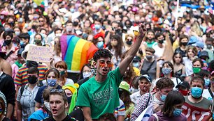 Australijoje įvyko Sidnėjaus LGBT bendruomenės „Mardi Gras“ paradas